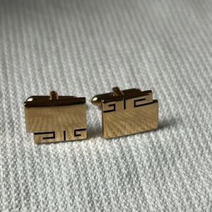 Vintage marked SWANK square gold tone chain pattern cufflinks